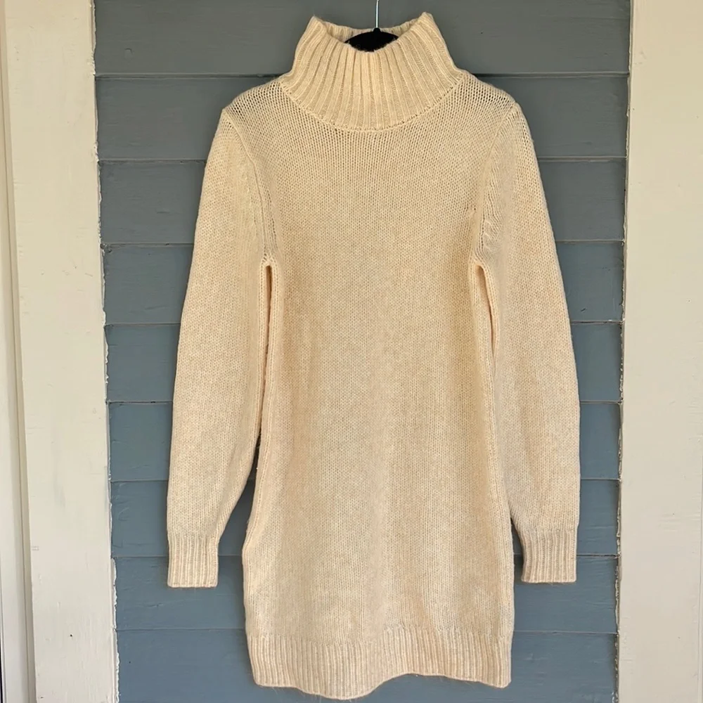 ASOS Ivory Turtleneck Mini Dress - Picture 3 of 9